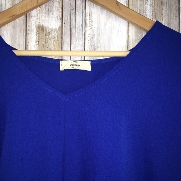 Entro Blue High Low Blouse - Picture 5 of 5